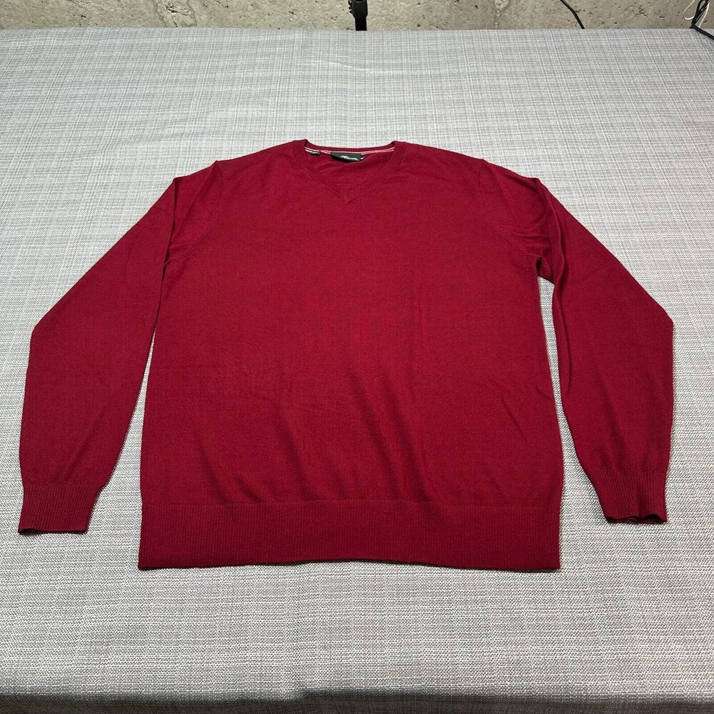 Rodd & Gunn Mens Merino Wool Sweater Medium V Neck Pullover *Red Preppy‎